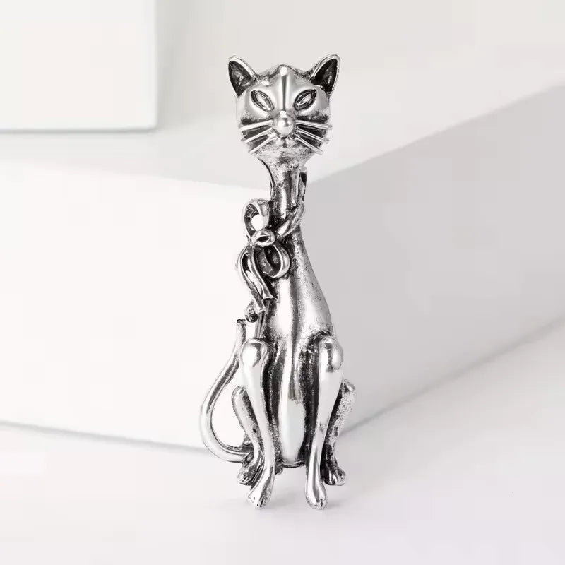 women fashion cat brooch pin jewelry