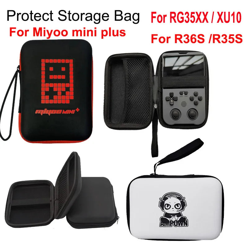 Portable Game Console Storage Case | Hard EVA Protective Travel Bag for R36S, Miyoo M lifestyle view