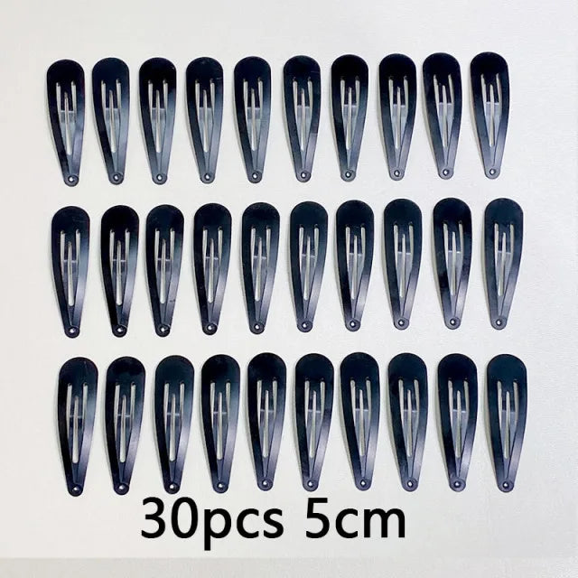 10/20/30PCS Women Basic Alloy Hairpin Silver Gold Waterdrop Shape Hair Clips Girls DI lifestyle view