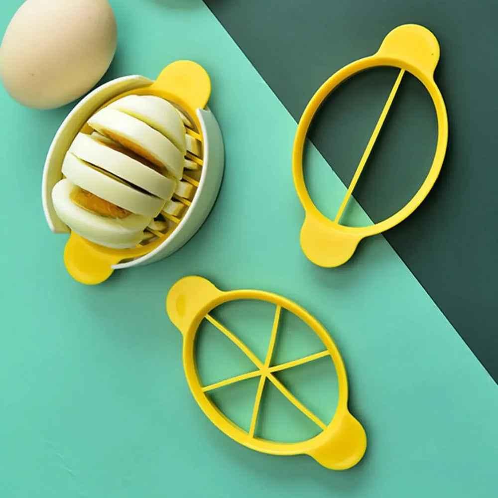 1pc Stainless Steel Egg Slicer | Handheld Multifunction Cutter for Eggs, Mushrooms, a lifestyle view