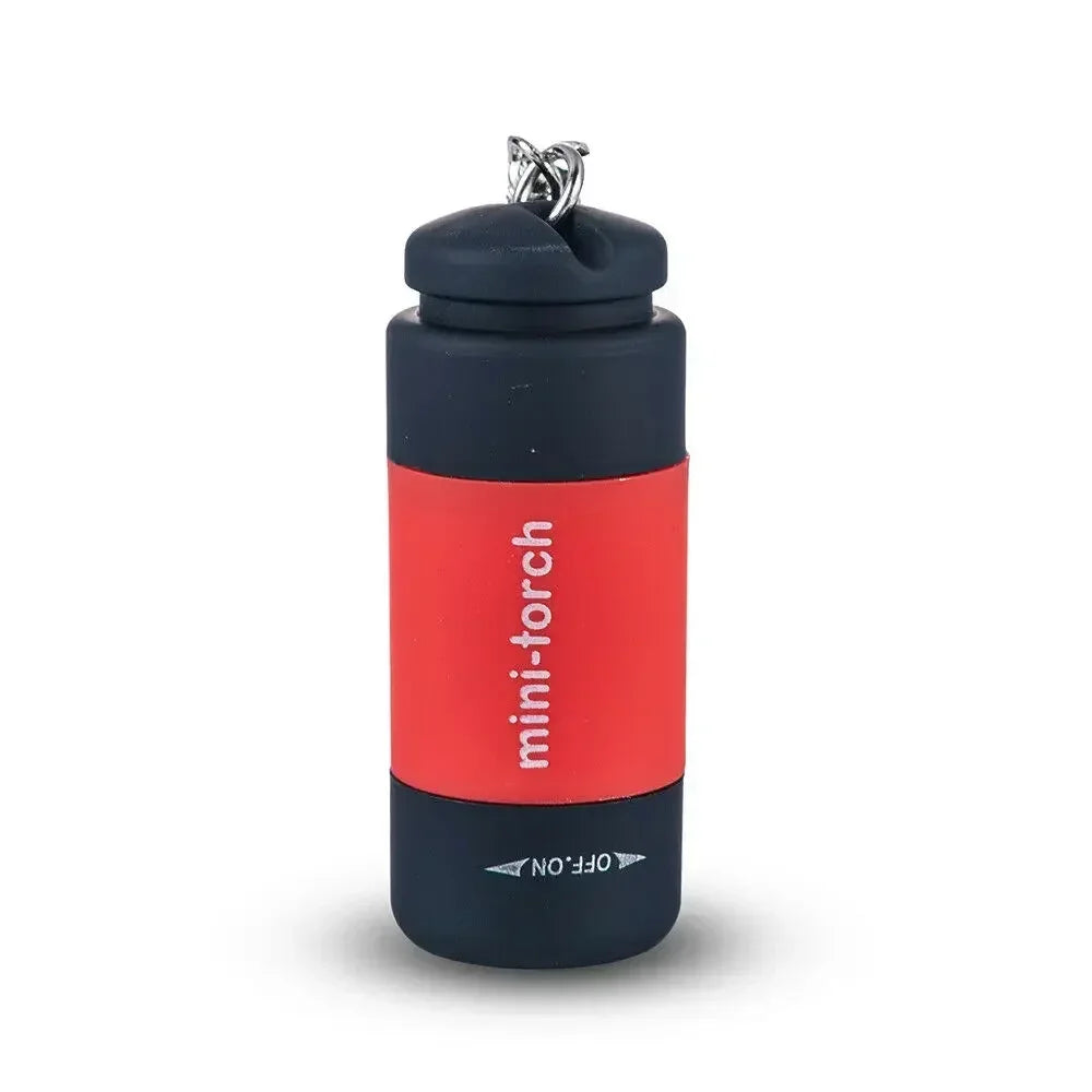 Portable Mini Flashlight Keychain Light | USB Rechargeable LED Keychain Torch close-up view