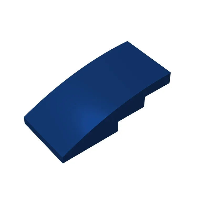 Slope, Curved 4 x 2 Building Block (Gobricks GDS-660) | Compatible with Lego 93606 Par close-up view