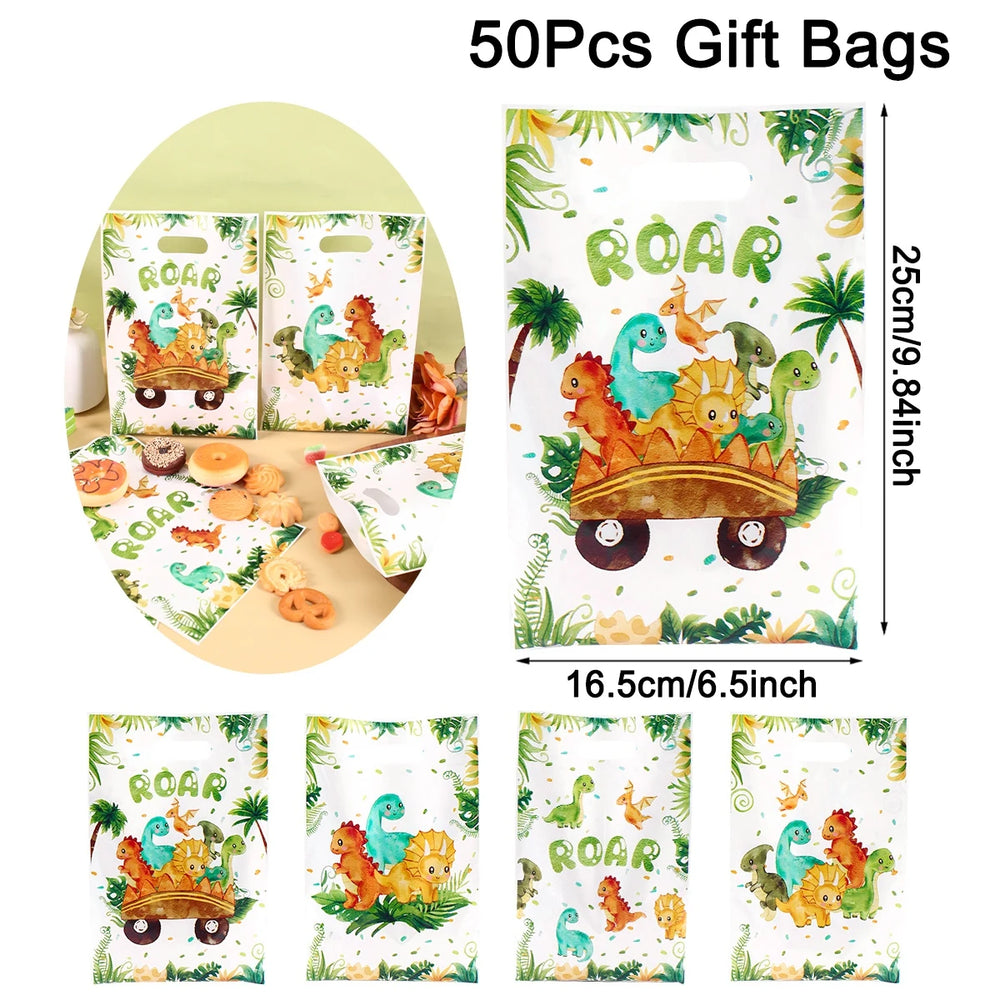 Tropical Hawaiian Party Tablecloth and Flamingo Decor Set | Plastic Table Runner and Can detail view