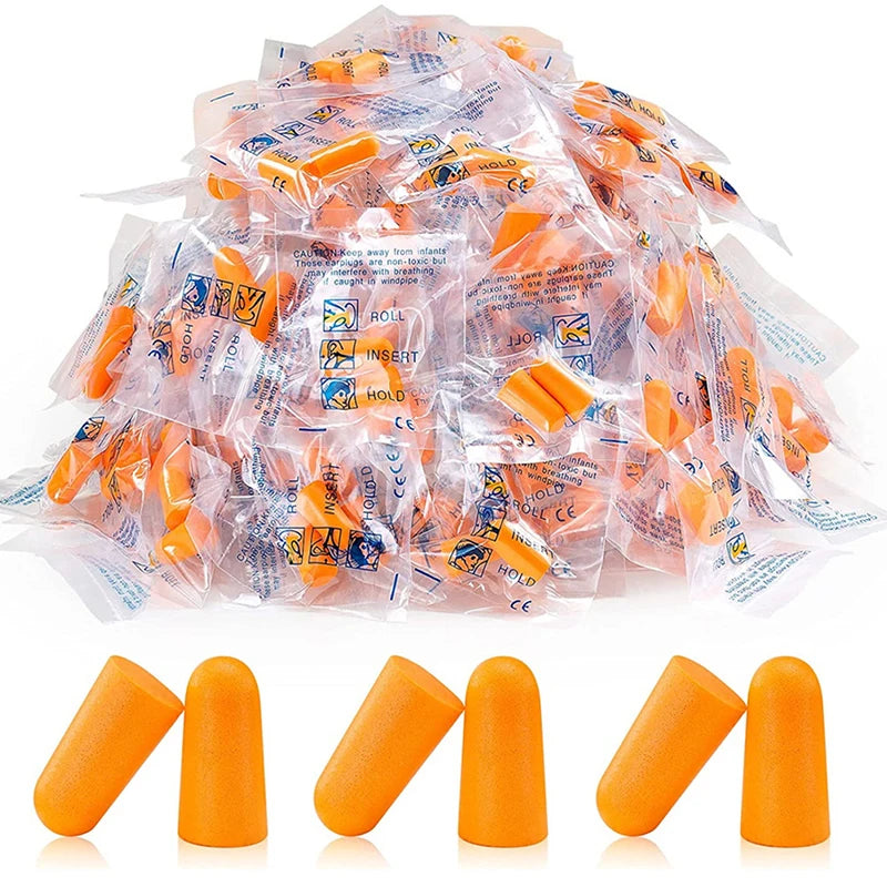 20 Pairs Soft Foam Ear Plugs | Noise Reduction for Sleep and Travel