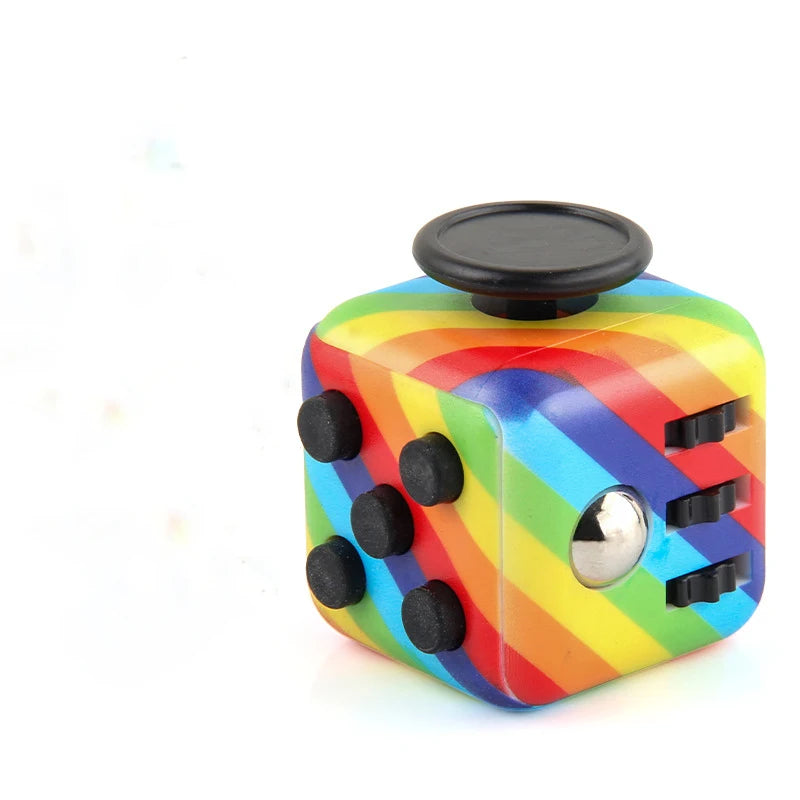 Fidget Dice Stress Relief Toy | Anxiety Relief Fingertip Decompression Cube detail view