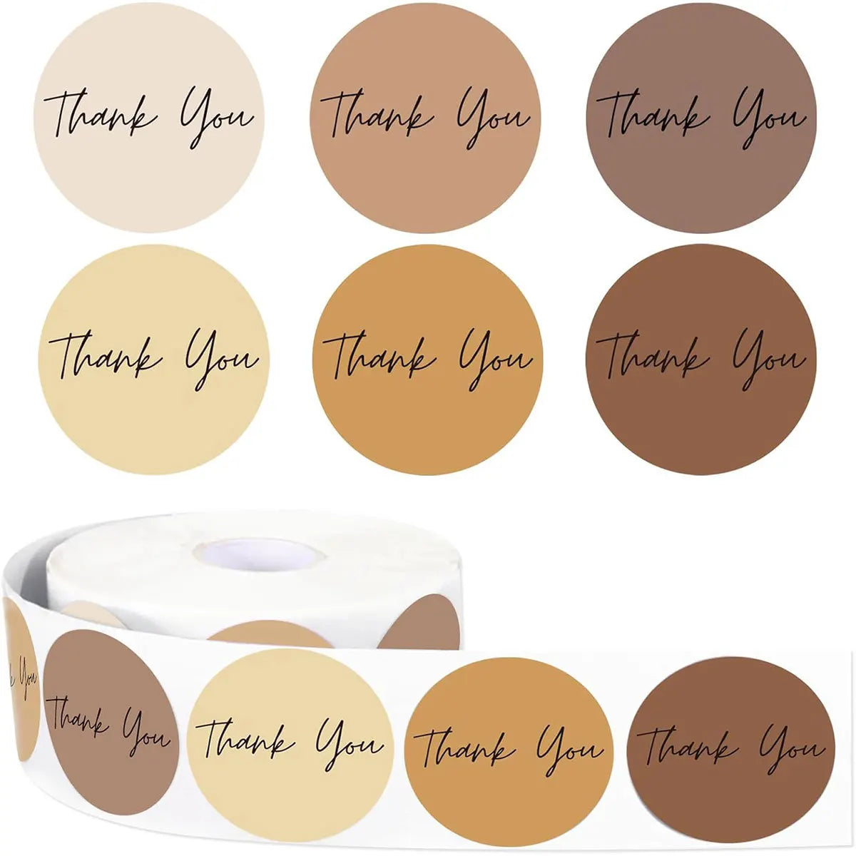 500pcs Round Thank You Stickers for Envelope Seal | Gift Packaging Labels for Party additional angle
