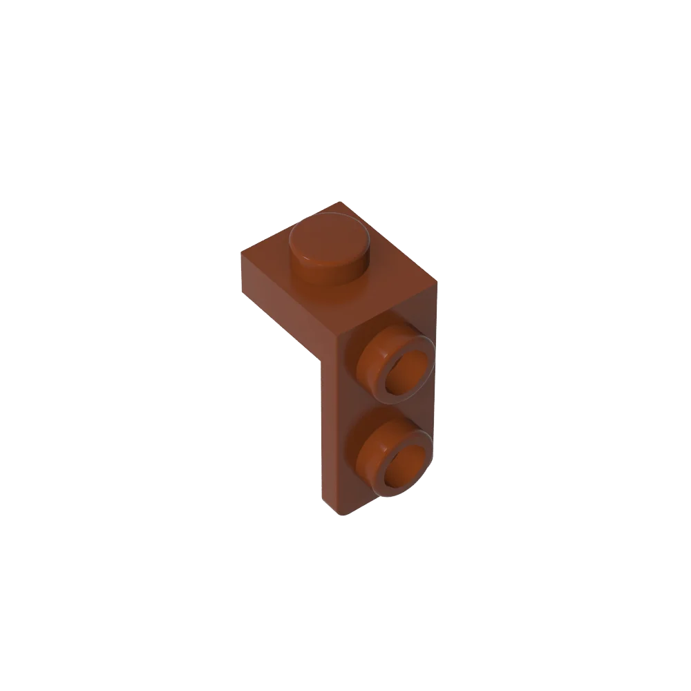 Gobricks Bracket 1 x 1 - 1 x 2 | Compatible Building Block additional angle