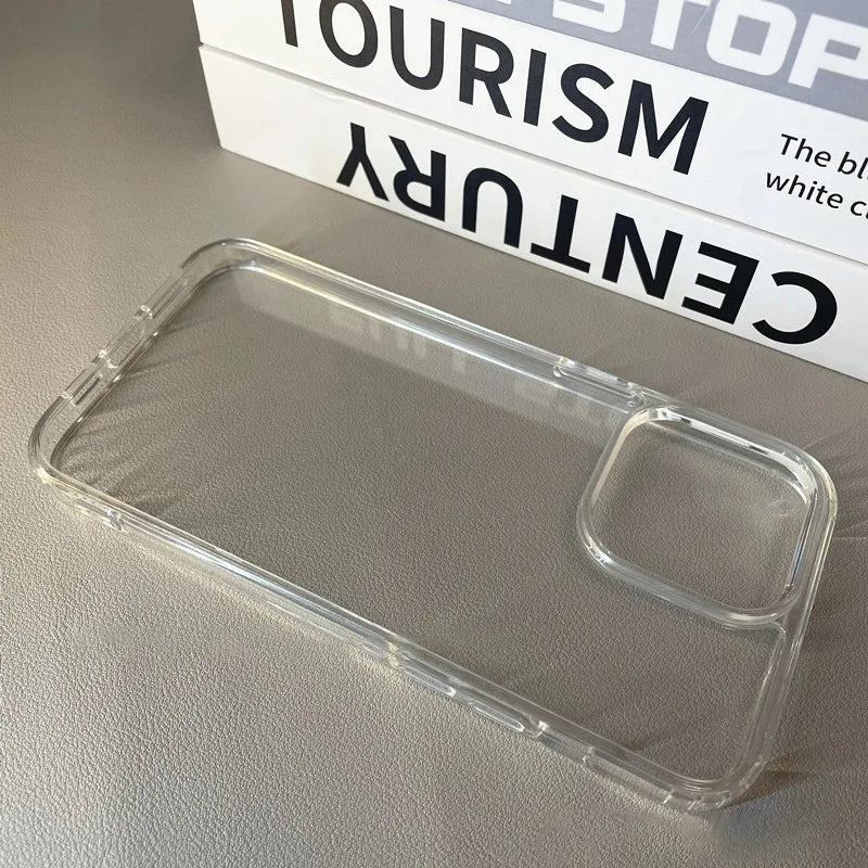 Transparent Soft Acrylic Phone Case For iPhone