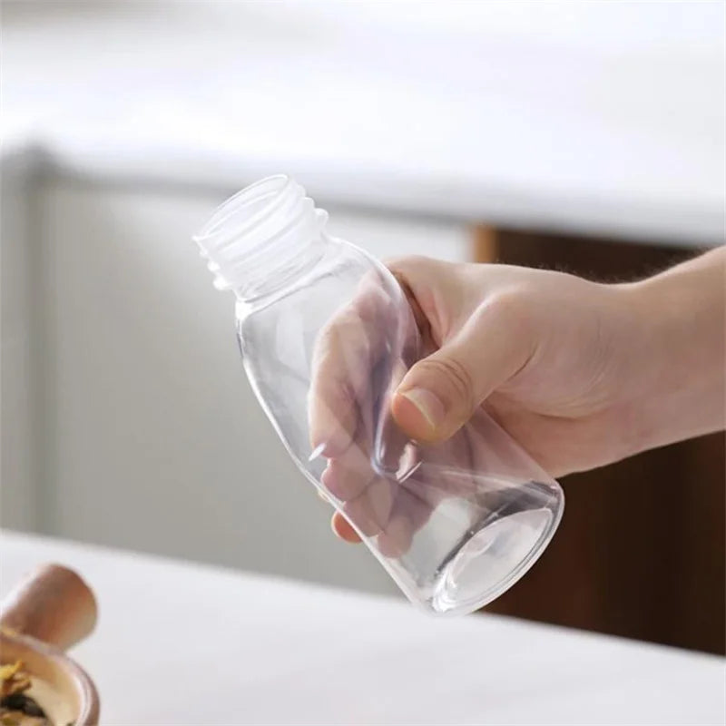 6pcs Small Plastic Bottle 100ml Milk Bottles Small Juice Bottles Leakproof Milk Bottl lifestyle view