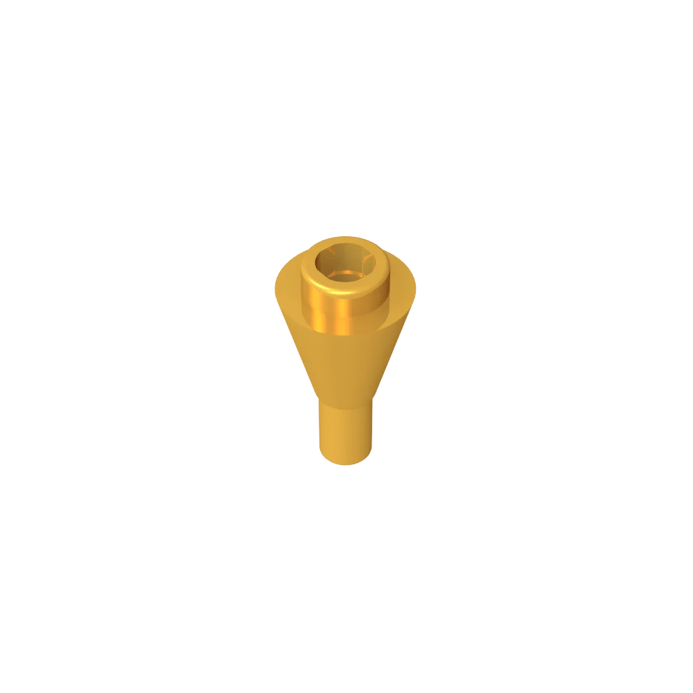 Gobricks GDS-1138 Cone 1 x 1 Inverted with Bar | Building Block for DIY Creations detail view