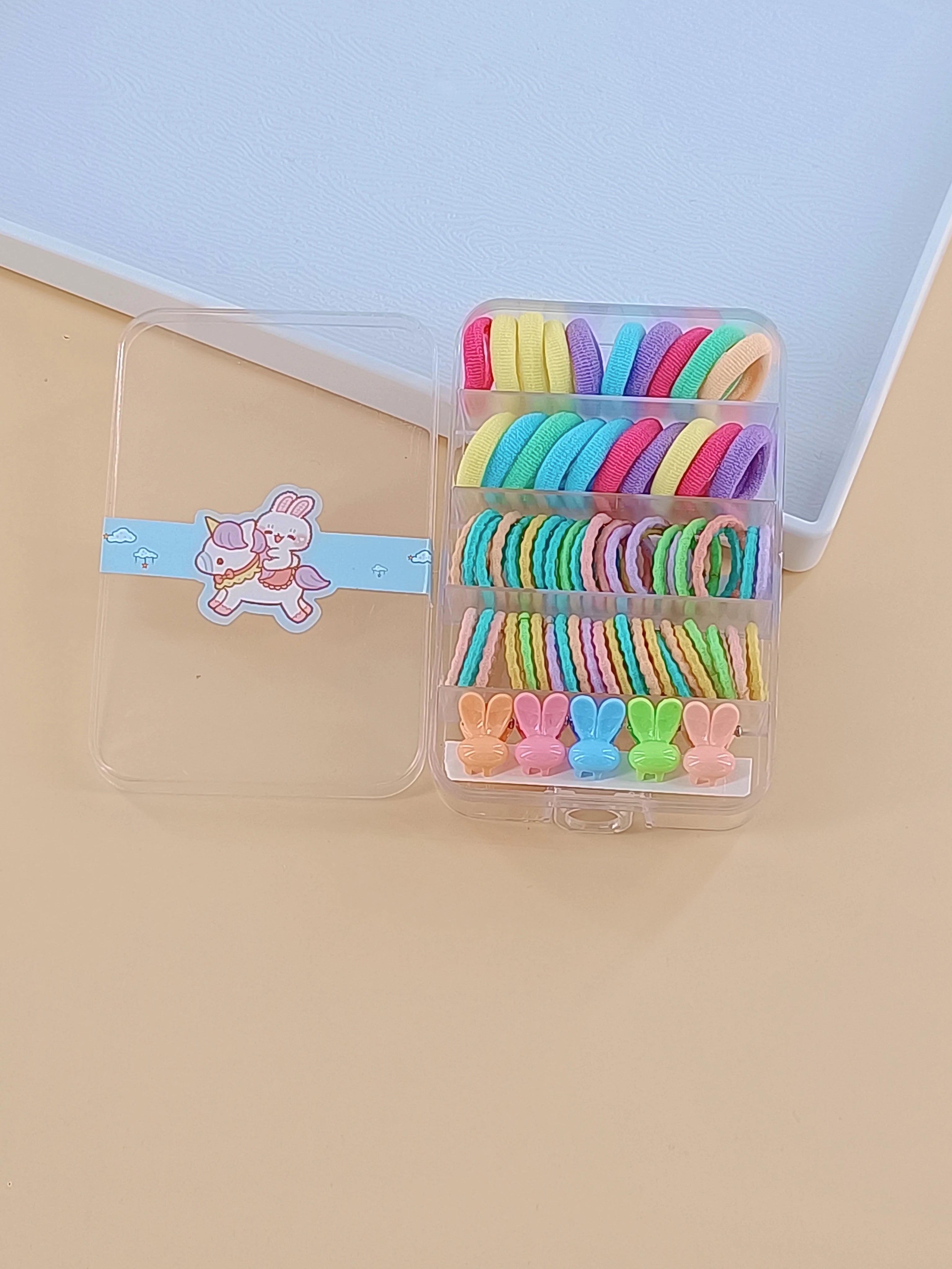 A large quantity of children's cute hair accessory set. Children's hair accessory combination set