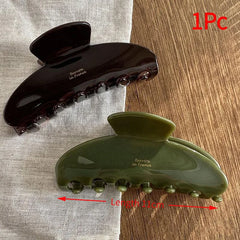 1Pc Large Crab Hair Clips Shark Clip Retro Korean Acetate Hair Claw Simple Hairpin Fashion Hair Accessories For Woman Girls.