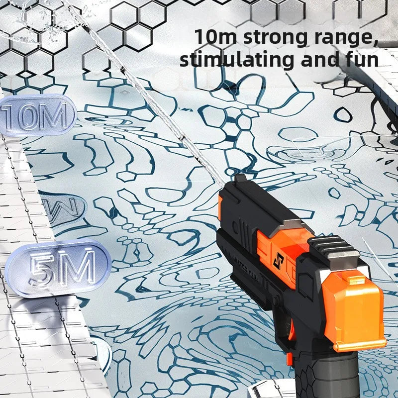 Manual Burst Water Gun | Portable Summer Outdoor Toy for Water Battles lifestyle view