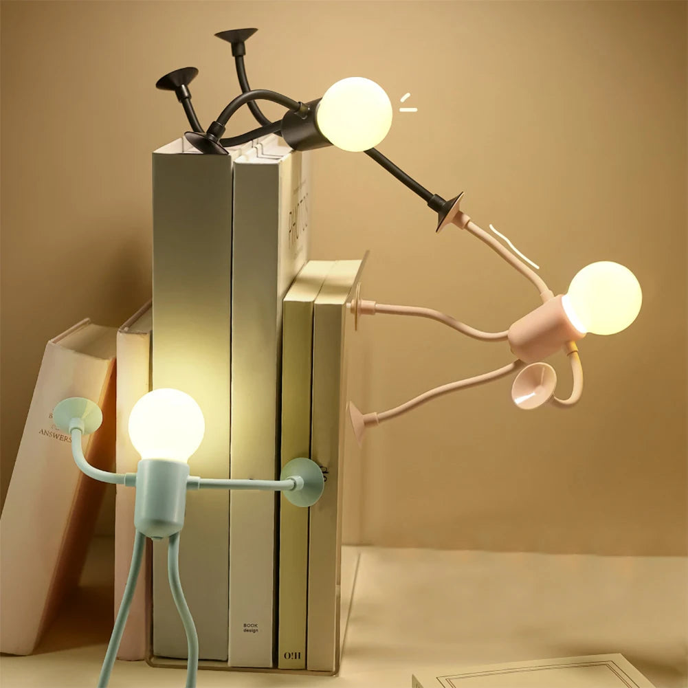 Cartoon Sportsman Night Light | Bendable Suction Cup Desk Lamp alternate view