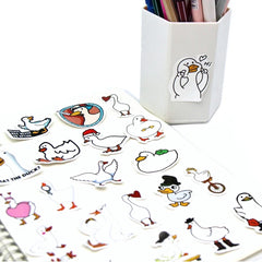 Kawaii Call Duck Stickers 10/50/100pcs | Cute Cartoon Decals for Kids DIY Laptop Scrapbo detail view