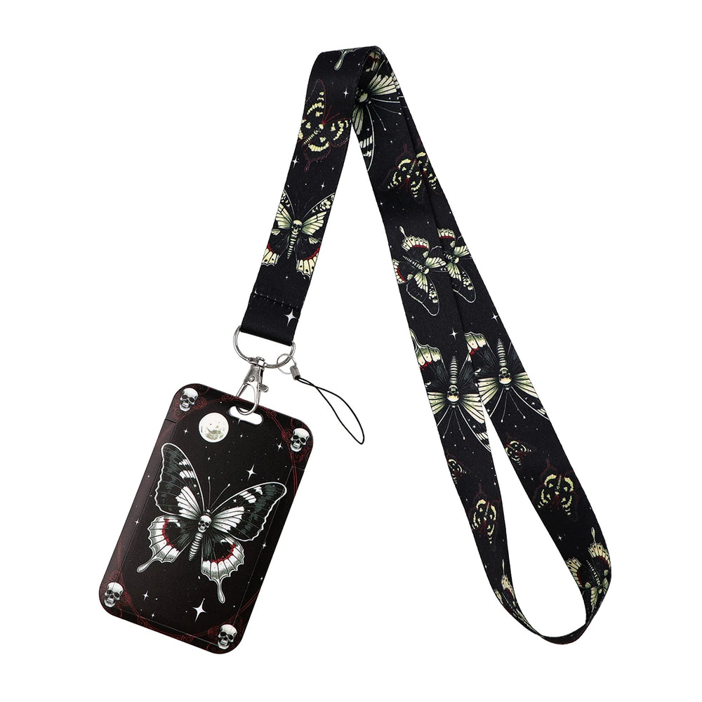 Human Skeleton Lanyard Card Holder Neck Strap for key ID Card Phone Straps Badge Ho additional angle