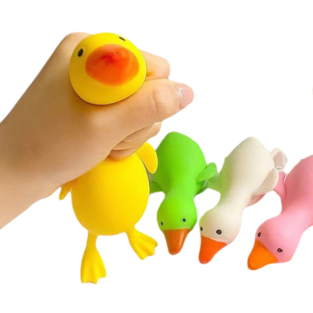 Maltose Colorful Aurora Duck Squeeze Toy Soft Cute Animal Stress Relief Decompression alternate view