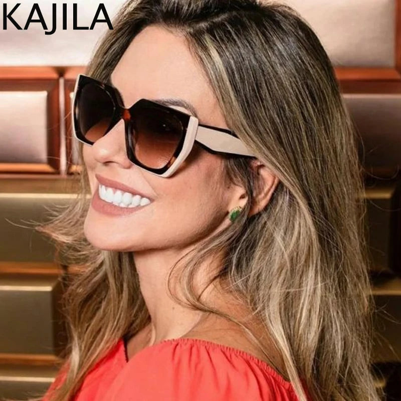 Cat Eye UV400 Square Punk Sunglasses additional angle