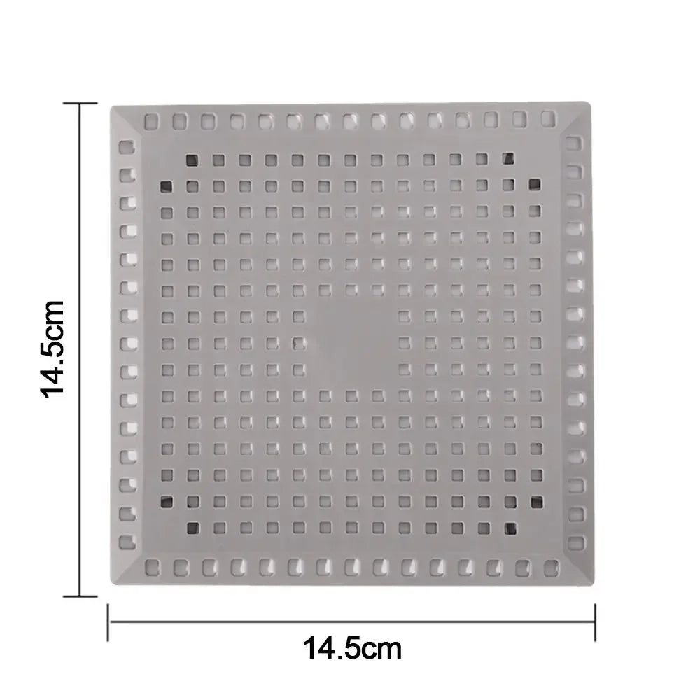 Kitchen Sink Strainer Anti-blocking Mesh Trap Waste Catcher 14.5cm Square Sewer Out additional angle