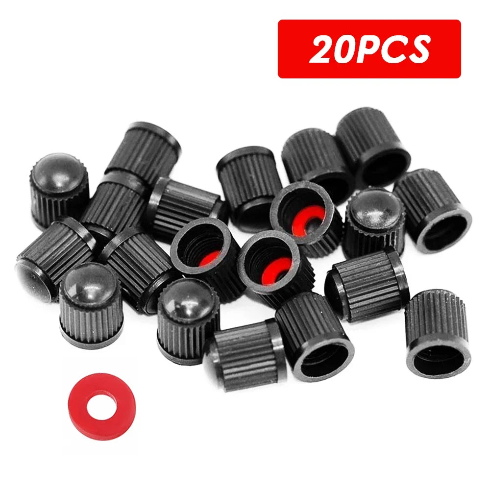 Tire Valve Stem Covers Plastic Screw-On Schrader American detail view