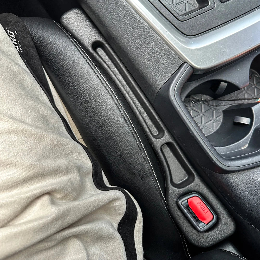 Car Seat Gap Filler EVA Strip 2PCS Black additional angle
