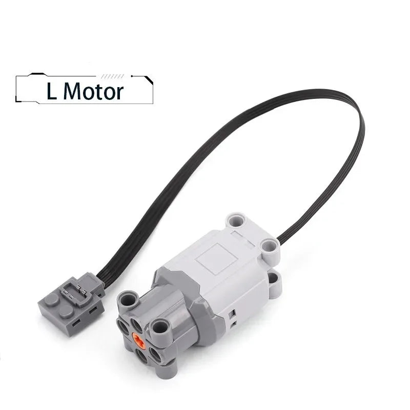 Electric Motor Building Block Set with LED Light and Remote Control