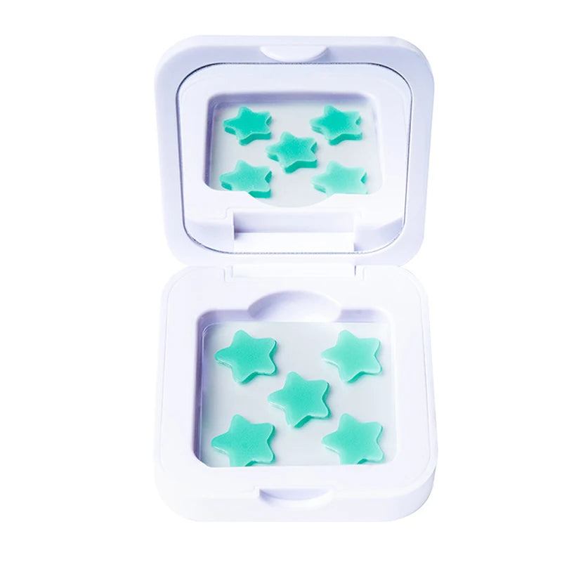 Star Shaped Hydrocolloid Acne Patches | Invisible Pimple Stickers with Mirror alternate view