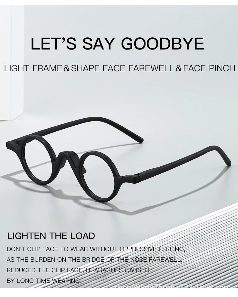 1PCS 26New Reading Glasses Man Woman High Quality Retro Circle Unisex Readers Fashion alternate view