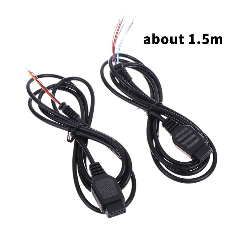 Cable For 2 MD 2 Control Cable For Mega Drive 2 Gamepad Controller Extend Cord 9Pin additional angle