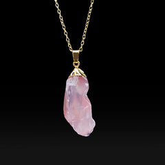 Irregular Amethyst Gemstone Necklace Healing Crystal Chakra Stone Women Birthday Gift alternate view