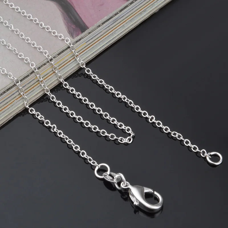 925 Sterling Silver O-Chain Necklace | 5 Lengths 1mm Link Chain for Men Women alternate view