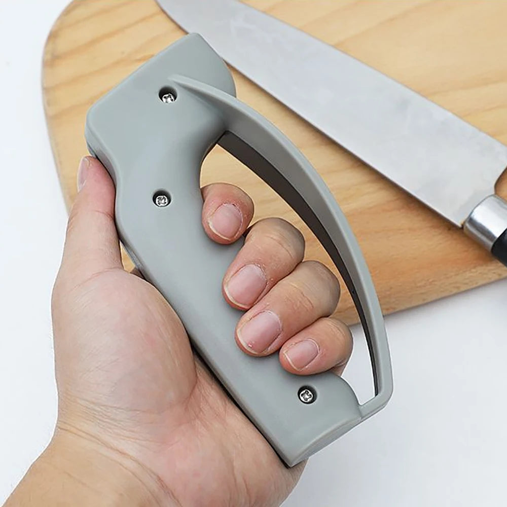 New Household Kitchen Sharpener Knife Sharpeners Convenient Manual Quick Whetstone Sh lifestyle view
