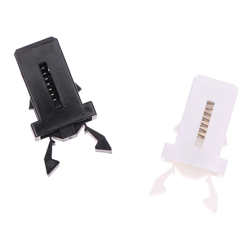 Trash Can Lid Latch Replacement Clip Black White alternate view