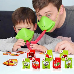 Funny Lizards Mask Toy Frog Tongue-Sticking TikTok Same Two-player Card Game Desktop alternate view