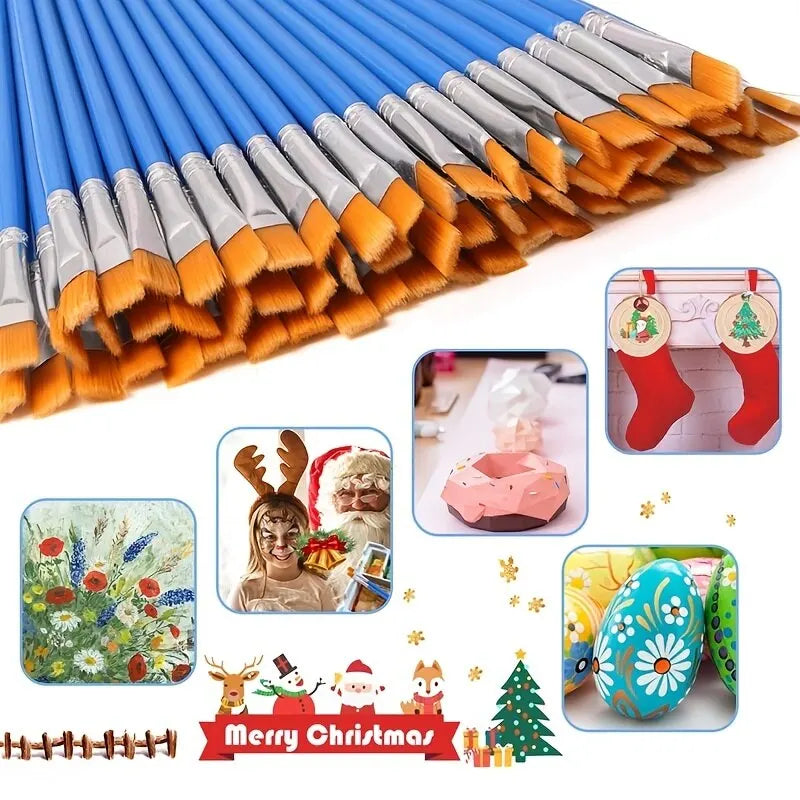 20pcs Painting Brushes For Painting Handcraft Arts And Craft For Artistic Multifunctio close-up view