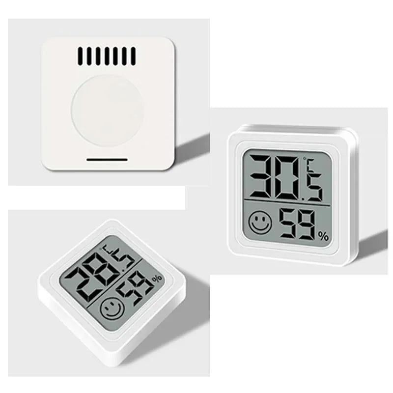 LCD Digital Thermometer Hygrometer | Indoor Temperature Humidity Monitor close-up view
