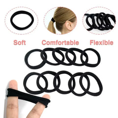 30-200 pieces of women's hair accessories, basic headband, headband tie, ponytail hold close-up view