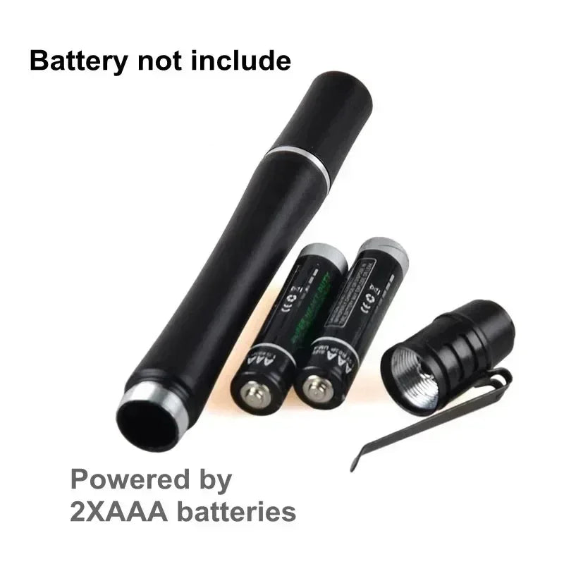 Mini UV Flashlight 365nm 380nm 395nm | Black Light Ultraviolet Lamp Torch close-up view