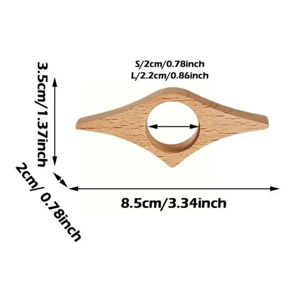 Solid Wood Thumb Book Support Book Page Holder Reading Finger Ring Page Clamp Conveni lifestyle view