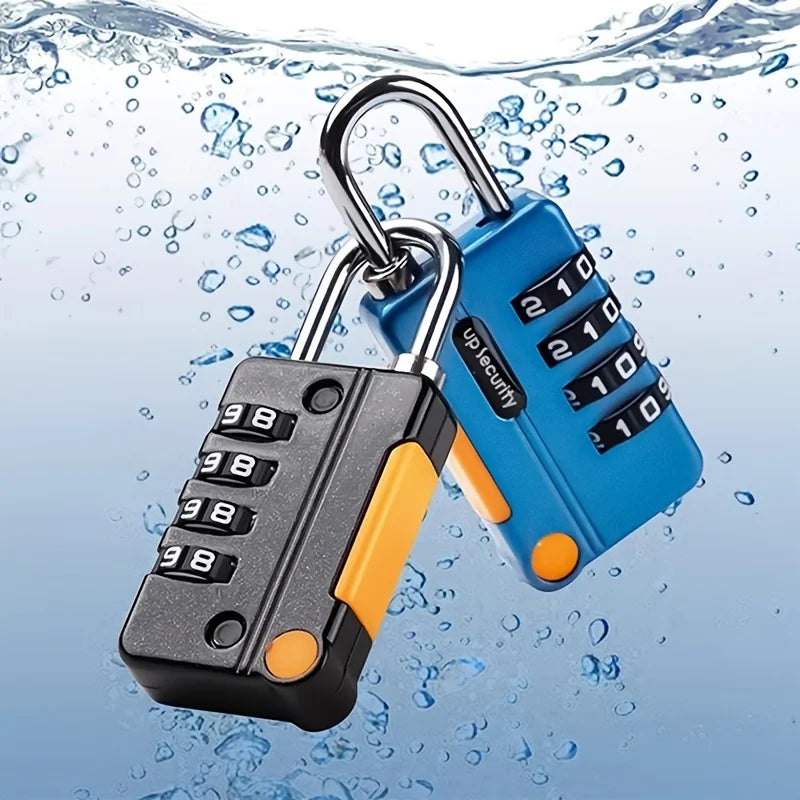 4 Digit Combination Padlock | Keyless Travel Luggage Lock detail view