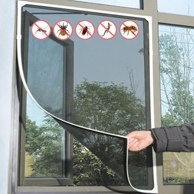 Self-Adhesive Mosquito Net Window Screen | DIY Insect Mesh for Doors and Windows