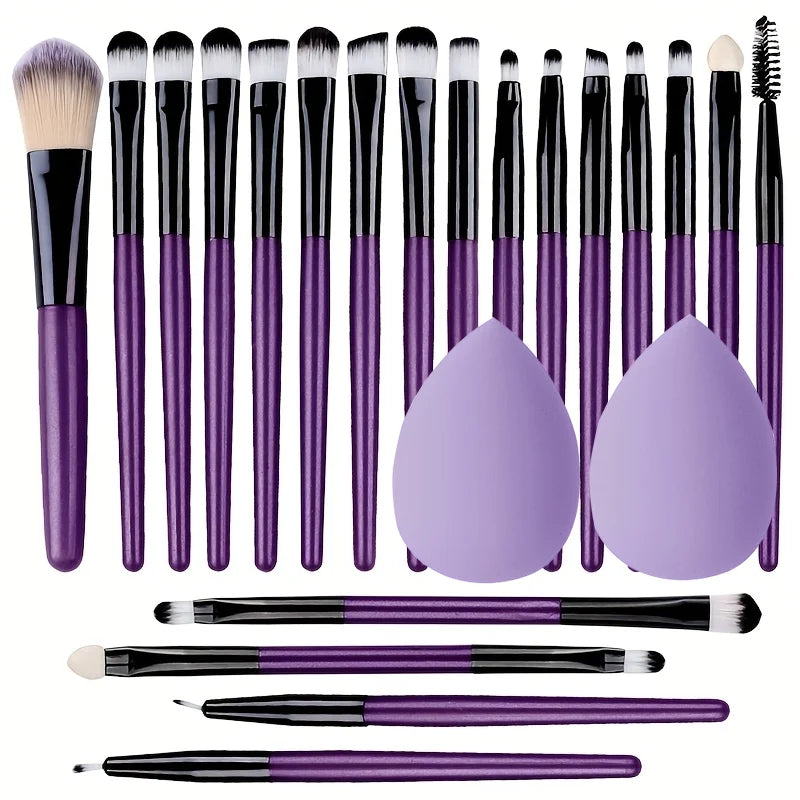 20pcs Eye Makeup Brush Set Portable Soft Makeup Brushes Beauty Tools Foundation Eyesh alternate view