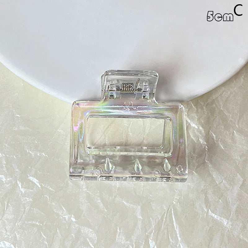 Women Hair Claw Korean Style Transparent Plastic Headband Hairpins Ponytail Claw Clip Crab Hair Accessories Headwear