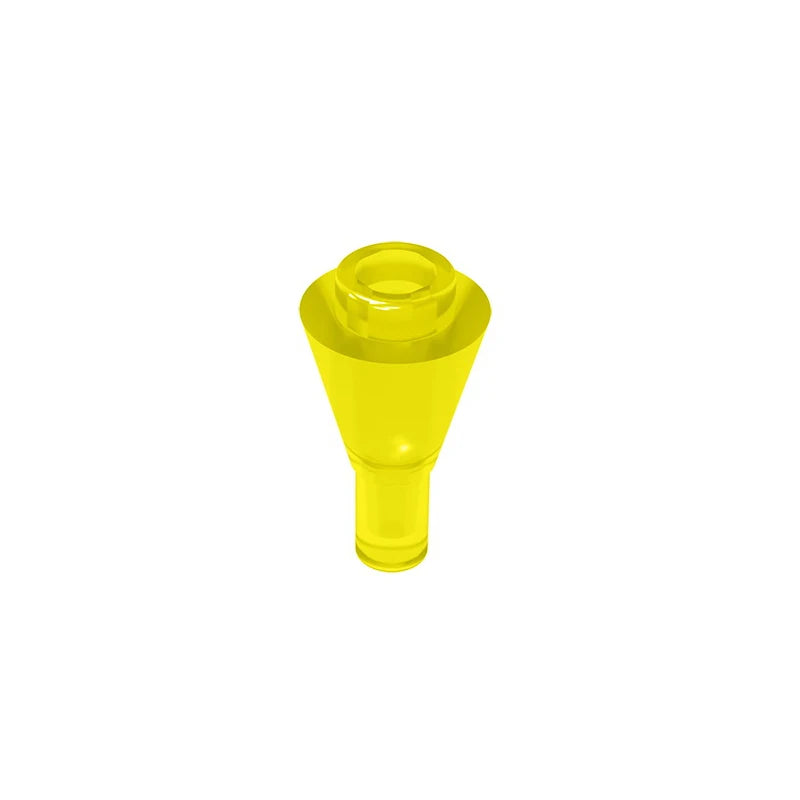 Gobricks GDS-1138 Cone 1 x 1 Inverted with Bar | Building Block for DIY Creations close-up view