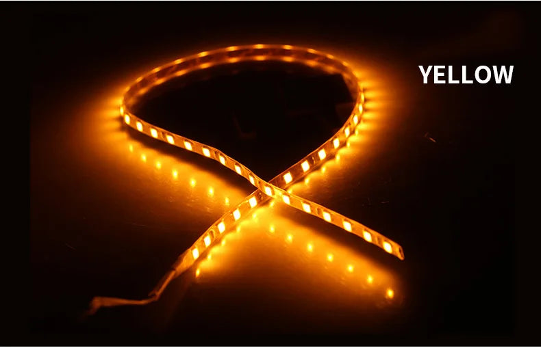 2PCS Car LED Strip Lights 45cm 1210 45SMD | Waterproof Auto Atmosphere Decorative Lamp close-up view