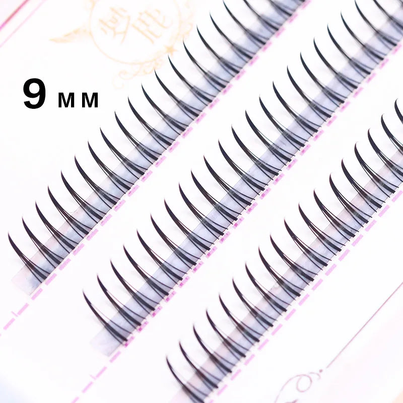 Brown Lashes A Type False Eyelashes 8-12mm | Natural Fairy Lash Clusters for Korean M lifestyle view