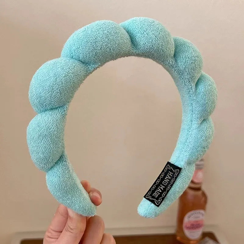 Fashion Sponge Headband For Women Hair Accessories Multifunction Head Band For Face Wa close-up view