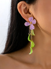 Elegant Summer Bright and Luxurious High-End Women's Small Flower Earrings