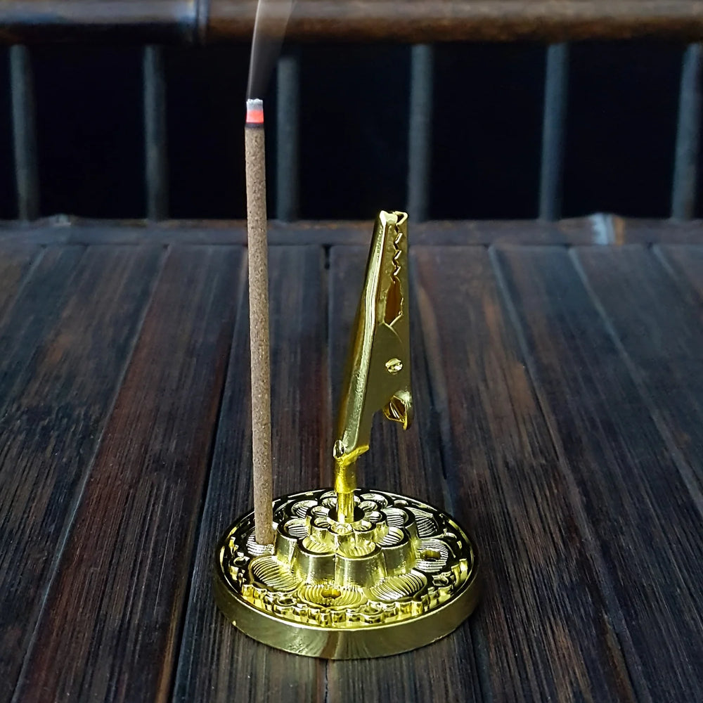 Mini Lotus Flower Incense Burner | Incense Coil Holder and Stick Holder for Home Decor detail view