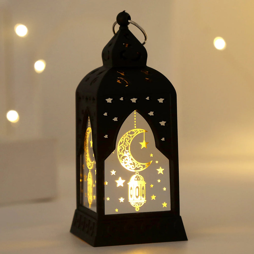 LED Star Moon Candlestick Light | Ramadan Decoration with Castle Wind Lamp lifestyle view